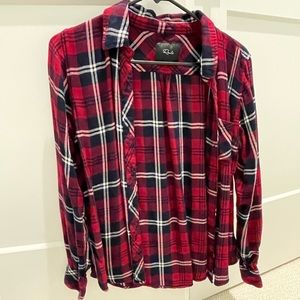 Rails flannel button down